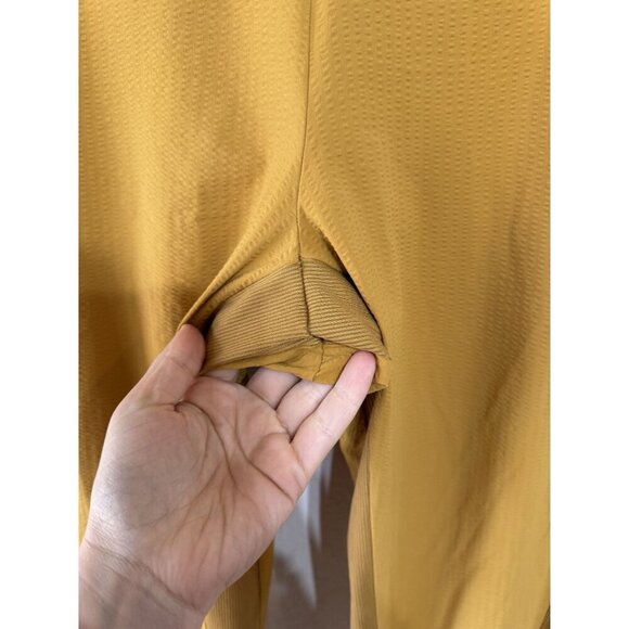 Athleta Textured Brooklyn Jogger Tuscan Gold Travel Lightweight Size 8 - Picture 5 of 6